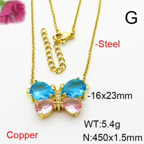 Fashion Copper Necklace  F6N404030baka-L002