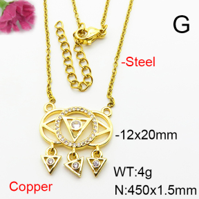 Fashion Copper Necklace  F6N404031baka-L002