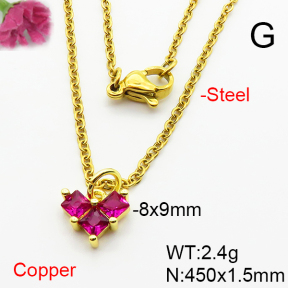 Fashion Copper Necklace  F6N404037vaia-L002