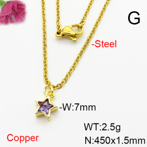 Fashion Copper Necklace  F6N404038vaia-L002