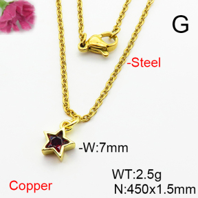 Fashion Copper Necklace  F6N404039vaia-L002