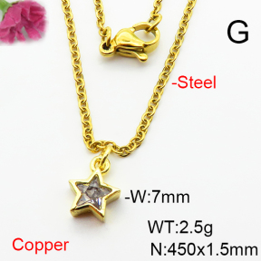 Fashion Copper Necklace  F6N404044vaia-L002