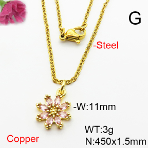Fashion Copper Necklace  F6N404046vail-L002