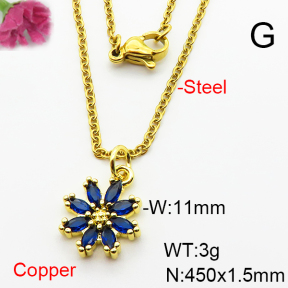 Fashion Copper Necklace  F6N404047vail-L002