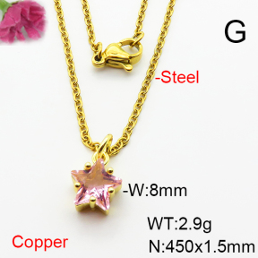 Fashion Copper Necklace  F6N404049vaia-L002