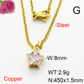 Fashion Copper Necklace  F6N404053vaia-L002
