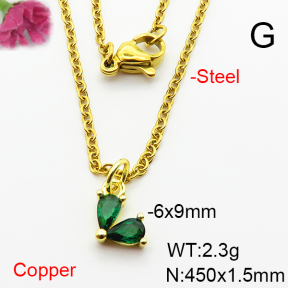 Fashion Copper Necklace  F6N404056aaho-L002