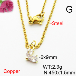 Fashion Copper Necklace  F6N404057aaho-L002
