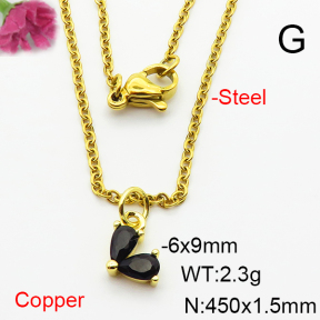 Fashion Copper Necklace  F6N404059aaho-L002