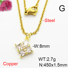 Fashion Copper Necklace  F6N404060vail-L002