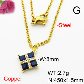 Fashion Copper Necklace  F6N404061vail-L002