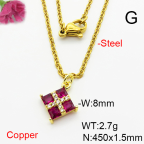 Fashion Copper Necklace  F6N404062vail-L002