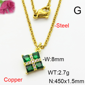 Fashion Copper Necklace  F6N404063vail-L002