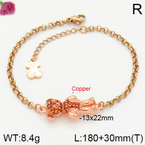 Fashion Copper Bear Bracelets   TB2000195aivb-J82