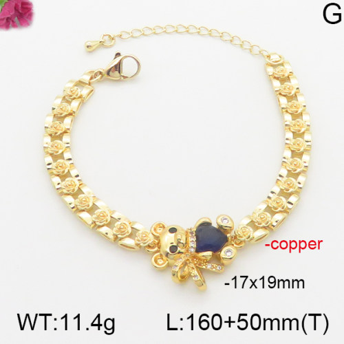 Fashion Copper Bear Bracelets   TB5000202vbpb-J66