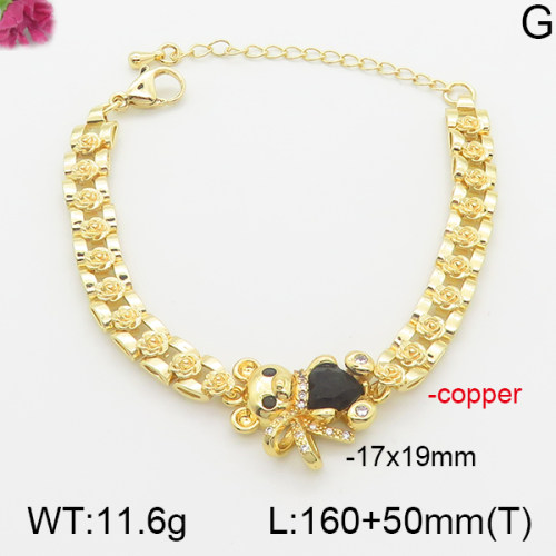 Fashion Copper Bear Bracelets   TB5000204vbpb-J66