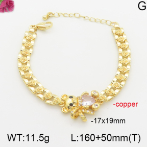 Fashion Copper Bear Bracelets   TB5000206vbpb-J66