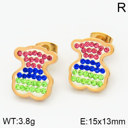 SS Bear Earrings  TE2000191vbpb-721