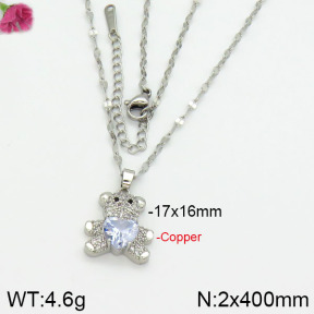 Fashion  Bear Necklaces  TN2000163vbmb-J145