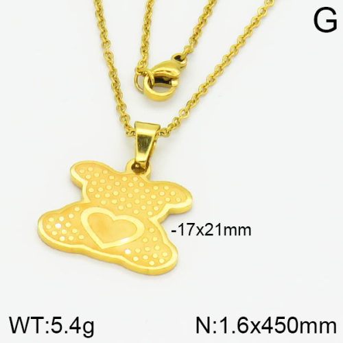 SS Bear Necklaces  TN2000174aakl-698