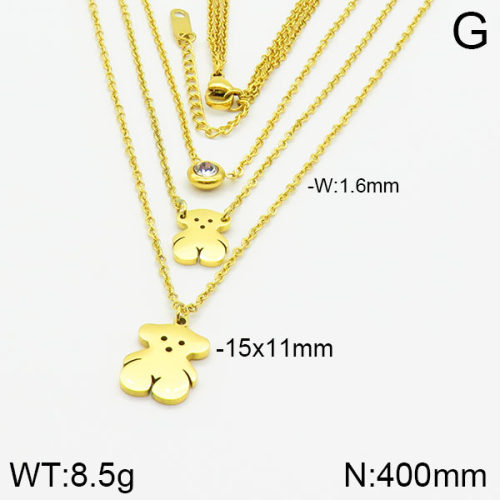 SS Bear Necklaces  TN2000189ahjb-635