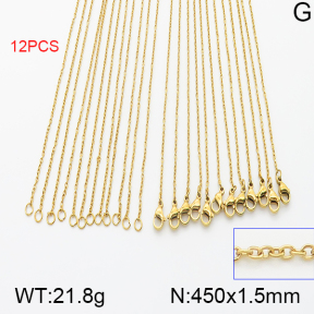Stainless Steel Necklace  5N2001125bhjo-741