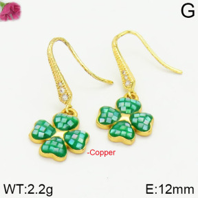 Fashion Copper Earrings Silver Pin  F2E400516aima-J128