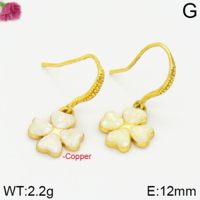 Fashion Copper Earrings Silver Pin  F2E400520aima-J128