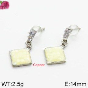 Fashion Copper Earrings Silver Pin  F2E400526aima-J128