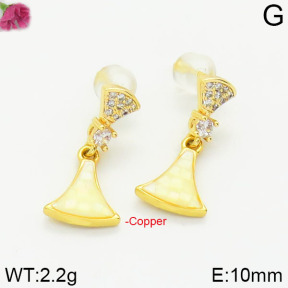 Fashion Copper Earrings Silver Pin  F2E400529aima-J128
