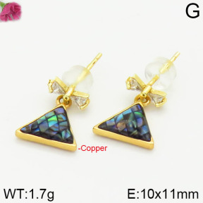 Fashion Copper Earrings Silver Pin  F2E400540aima-J128