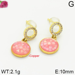 Fashion Copper Earrings Silver Pin  F2E400546aima-J128