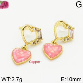 Fashion Copper Earrings Silver Pin  F2E400550aima-J128