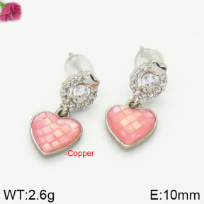 Fashion Copper Earrings Silver Pin  F2E400555aima-J128