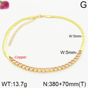 Fashion Copper Necklace  F2N400395ahlv-J111
