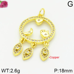 Fashion Copper Pendant  F2P400126vbmb-J111