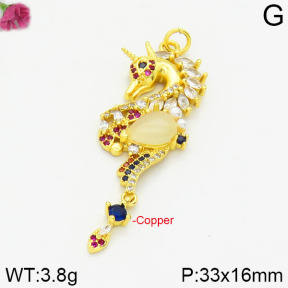 Fashion Copper Pendant  F2P400183bhva-J111