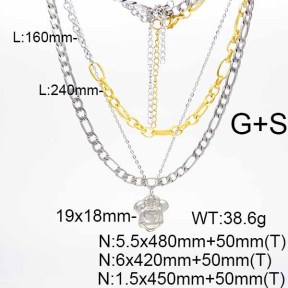 SS Necklaces  TN6001070bhia-908