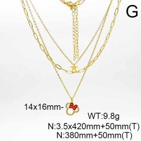 SS Necklaces  TN6001086bhil-908