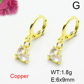 Fashion Copper Earrings  F6E403689aajm-L002