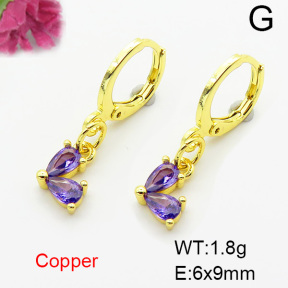Fashion Copper Earrings  F6E403691aajm-L002