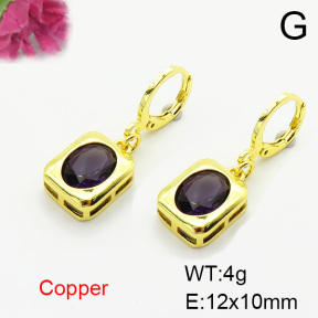 Fashion Copper Earrings  F6E403704ablb-L002