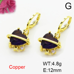 Fashion Copper Earrings  F6E403714ablb-L002