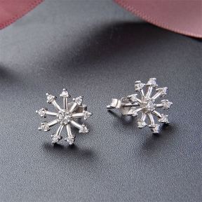 925 Silver Earrings  Weight:1.6g  E:12*12mm  JE1558vhol-M112  YJ00801