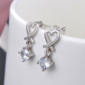 925 Silver Earrings  Weight:1.7g  E:6.8*16.5mm  Main Stone:5.0mm  JE1563vhno-M112  YJ00878