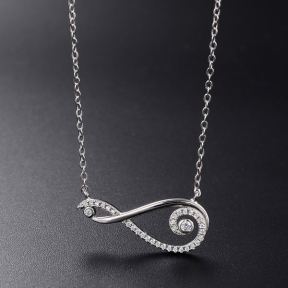 925 Silver Necklace  Weight:3.1g  P:12*26.1mm,N:40.5+3cm  JN1578ajjn-M112  YJ00605