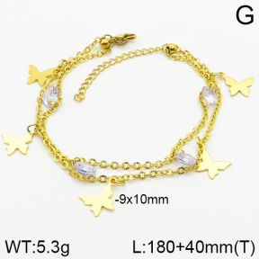 Stainless Steel Bracelet  2B4001533bhbl-610