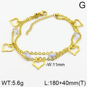 Stainless Steel Bracelet  2B4001535bhbl-610