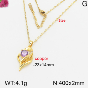 Fashion Copper Necklace  F5N400524vhha-K69