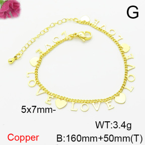 Fashion Copper Bracelet  F6B200071vbmb-L002